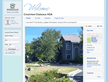 Tablet Screenshot of crestviewchateaux.com